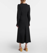 Alessandra Rich Envers lace-trimmed satin midi dress