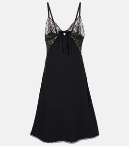 Alessandra Rich Satin slip dress