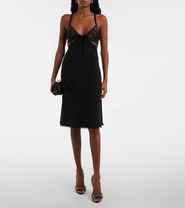 Alessandra Rich Satin slip dress