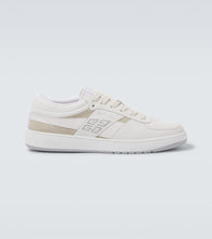 Givenchy 4G suede-trimmed leather sneakers