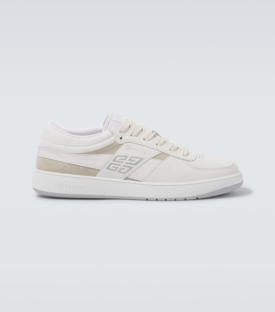 Givenchy 4G suede-trimmed leather sneakers