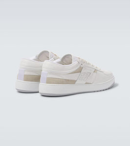 Givenchy 4G suede-trimmed leather sneakers