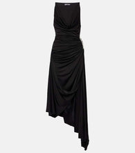 David Koma Asymmetric crystal-embellished gown