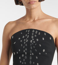 David Koma Rhinestone-embellished midi dress