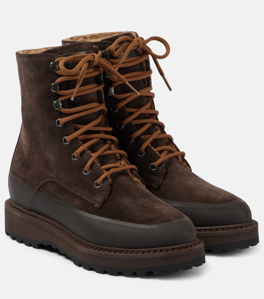 Le Monde Beryl Dolomite suede lace-up boots