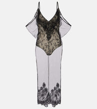 The Attico Sheer lace bodysuit
