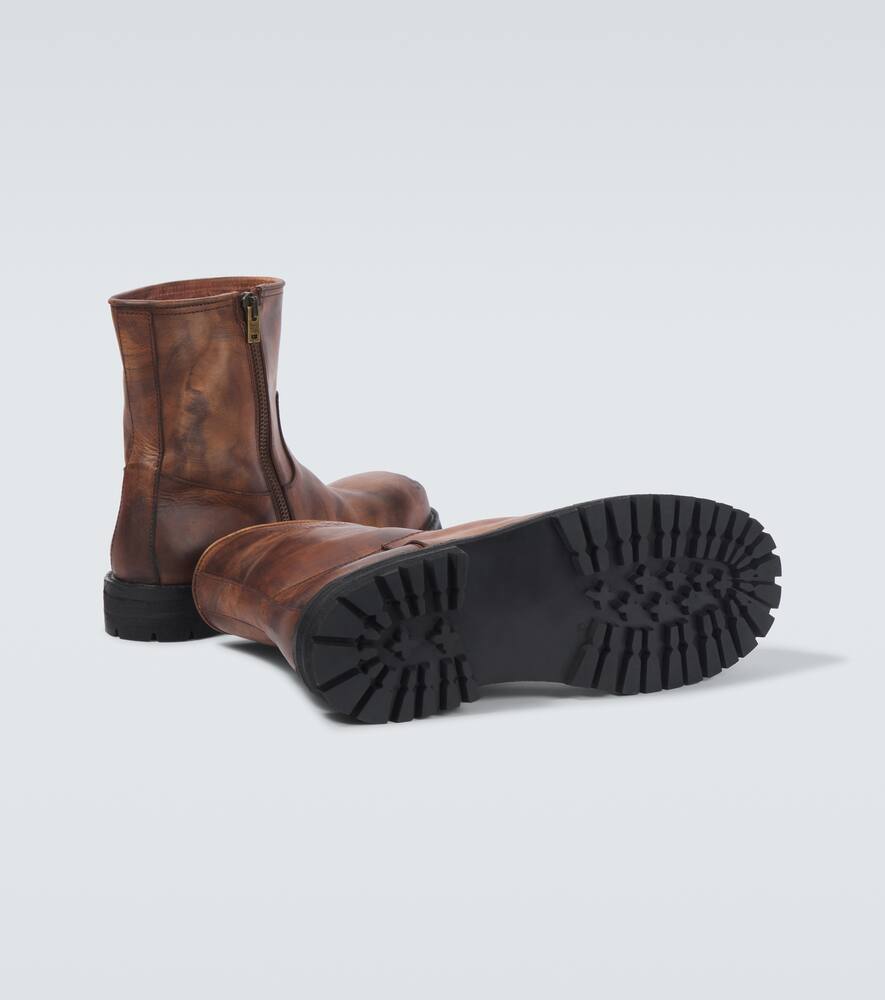 Acne Studios Leather biker boots
