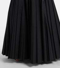 Giambattista Valli Ruched pleated cotton gown