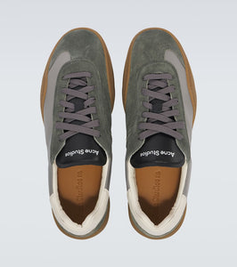 Acne Studios Bars M suede and leather sneakers