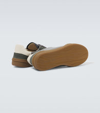 Acne Studios Bars M suede and leather sneakers