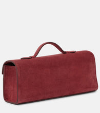 Savette Slim Symmetry Small suede clutch