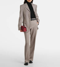 Savette Slim Symmetry Small suede clutch