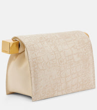 Jacquemus Rond Carr√É¬© leather-trimmed canvas clutch