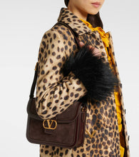 Valentino Garavani 9to5 Medium suede shoulder bag