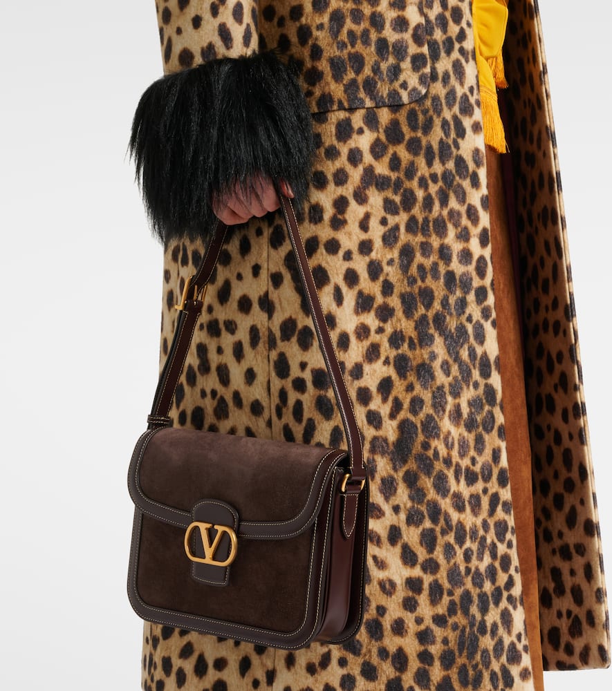 Valentino Garavani 9to5 Medium suede shoulder bag