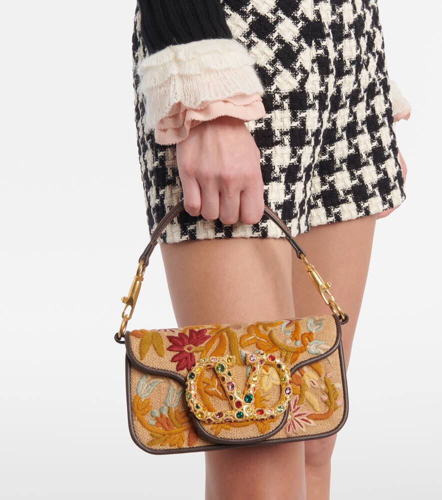 Valentino Garavani Loc√É¬≤ Small embroidered shoulder bag