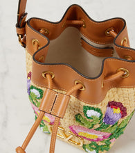 Valentino Garavani VLogo floral embroidered bucket bag