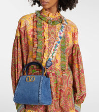 Valentino Garavani Alltime Small denim tote bag