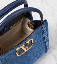 Valentino Garavani Alltime Small denim tote bag