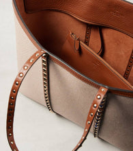 Valentino Garavani Rockstud Large canvas tote bag