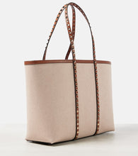 Valentino Garavani Rockstud Large canvas tote bag