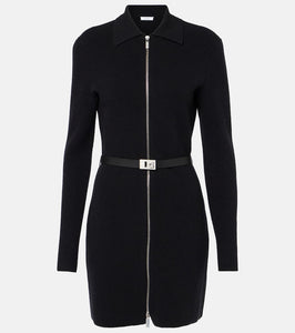 Ferragamo Zip-up belted shirt dress