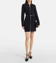 Ferragamo Zip-up belted shirt dress