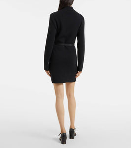 Ferragamo Zip-up belted shirt dress