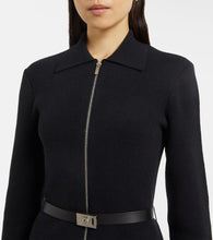 Ferragamo Zip-up belted shirt dress