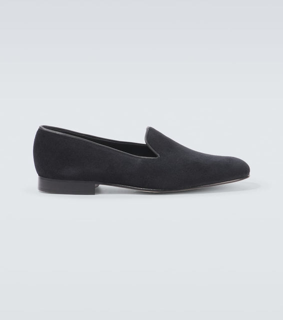 George Cleverley Albert velvet loafers