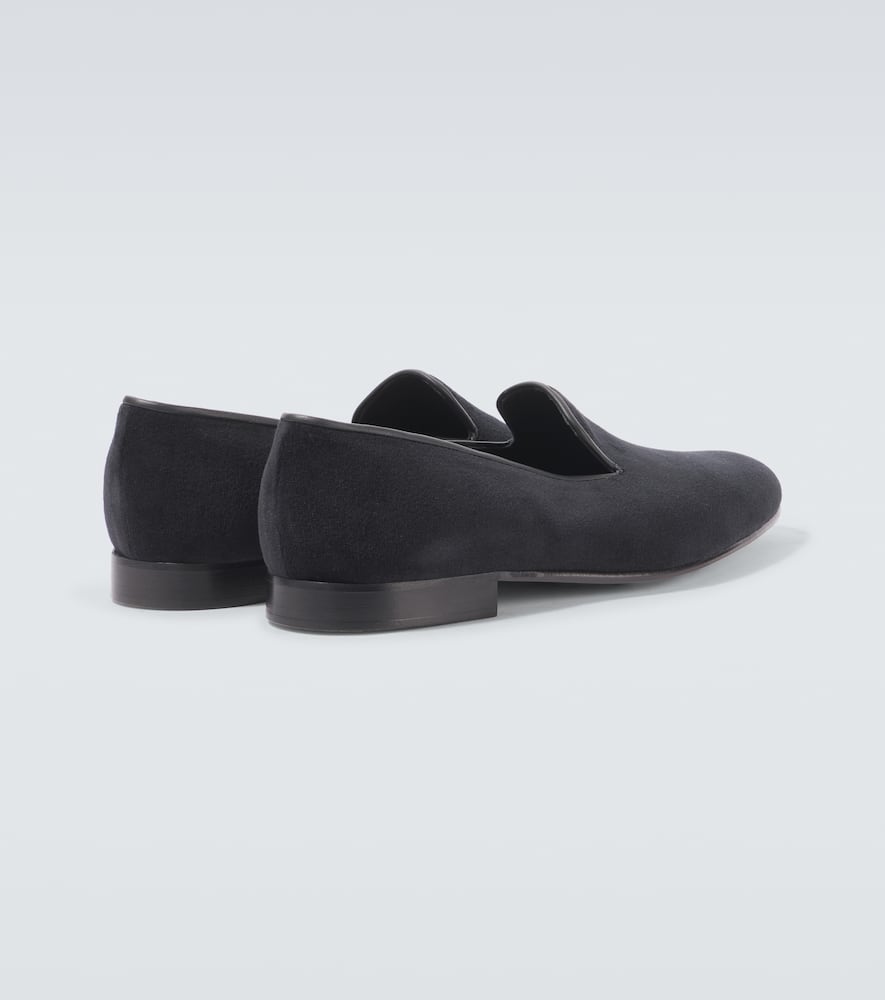 George Cleverley Albert velvet loafers