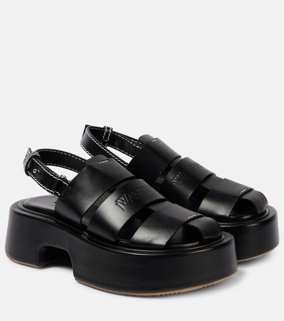 JW Anderson Fisherman leather platform sandals
