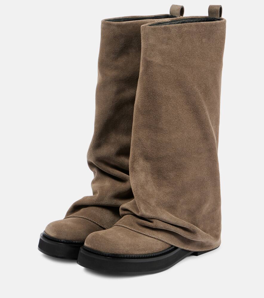 The Attico Robin suede knee-high boots