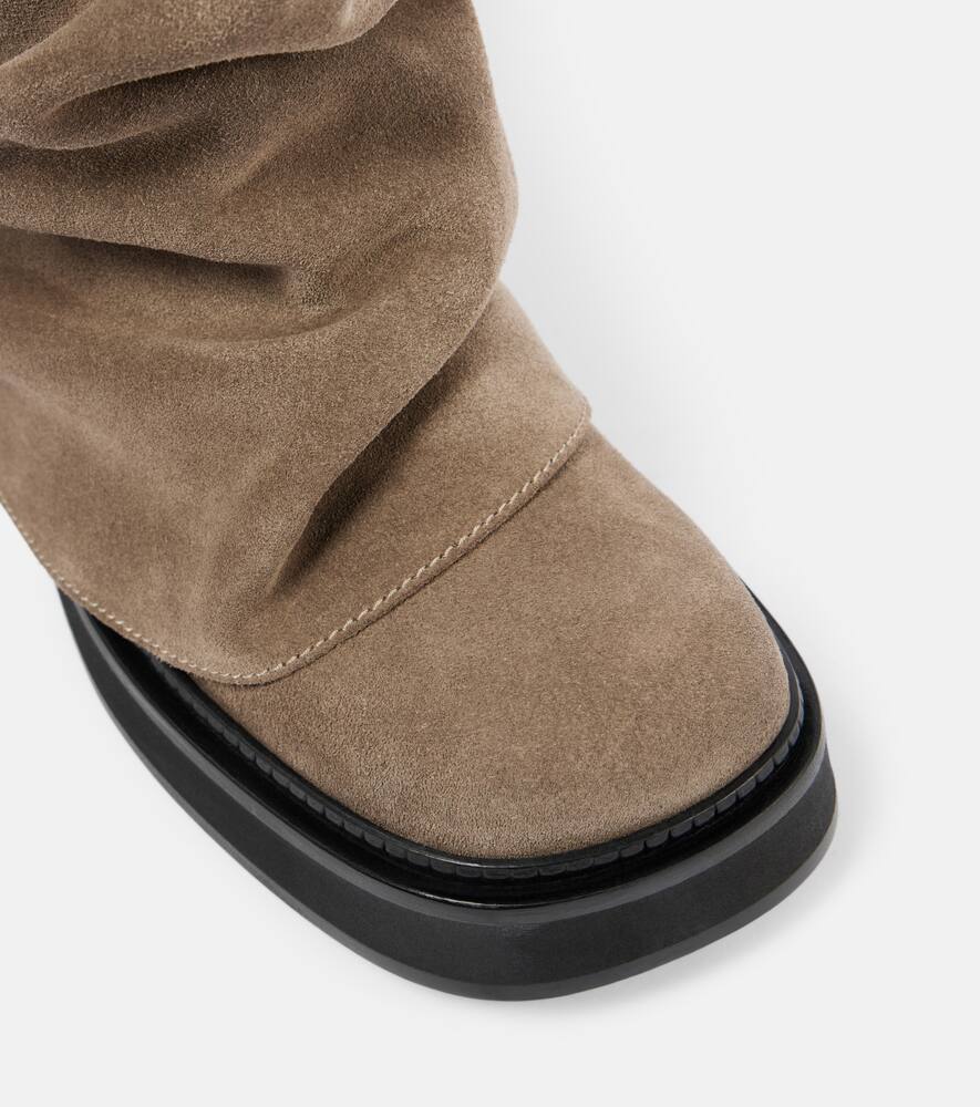 The Attico Robin suede knee-high boots
