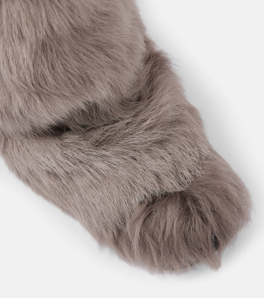 The Attico Robin shearling knee-high boots
