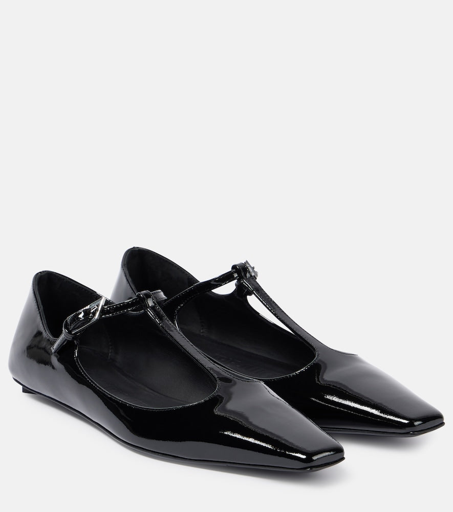 The Attico Juno leather ballet flats