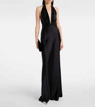 Nili Lotan Essy silk charmeuse gown