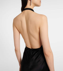 Nili Lotan Essy silk charmeuse gown