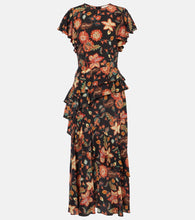 Ulla Johnson Amaia floral cr√É¬™pe de chine midi dress