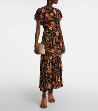 Ulla Johnson Amaia floral cr√É¬™pe de chine midi dress