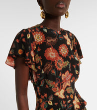 Ulla Johnson Amaia floral cr√É¬™pe de chine midi dress