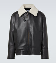 Loewe Shearling-trimmed leather jacket