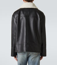 Loewe Shearling-trimmed leather jacket