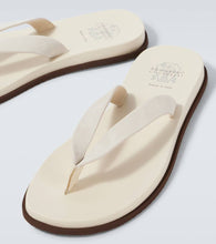 Brunello Cucinelli Leather thong sandals