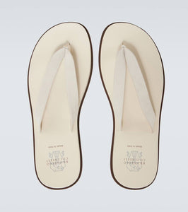 Brunello Cucinelli Leather thong sandals