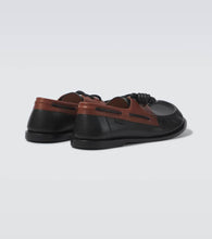 Loewe Campo leather boat shoes