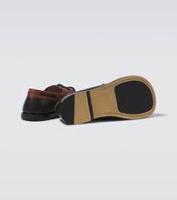 Loewe Campo leather boat shoes