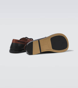 Loewe Campo leather boat shoes