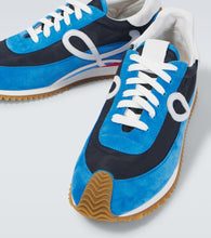 Loewe Flow Runner 2.0 suede-trimmed sneakers