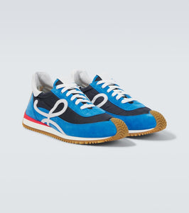 Loewe Flow Runner 2.0 suede-trimmed sneakers